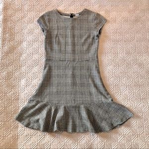 Gap fit and flare plaid dress